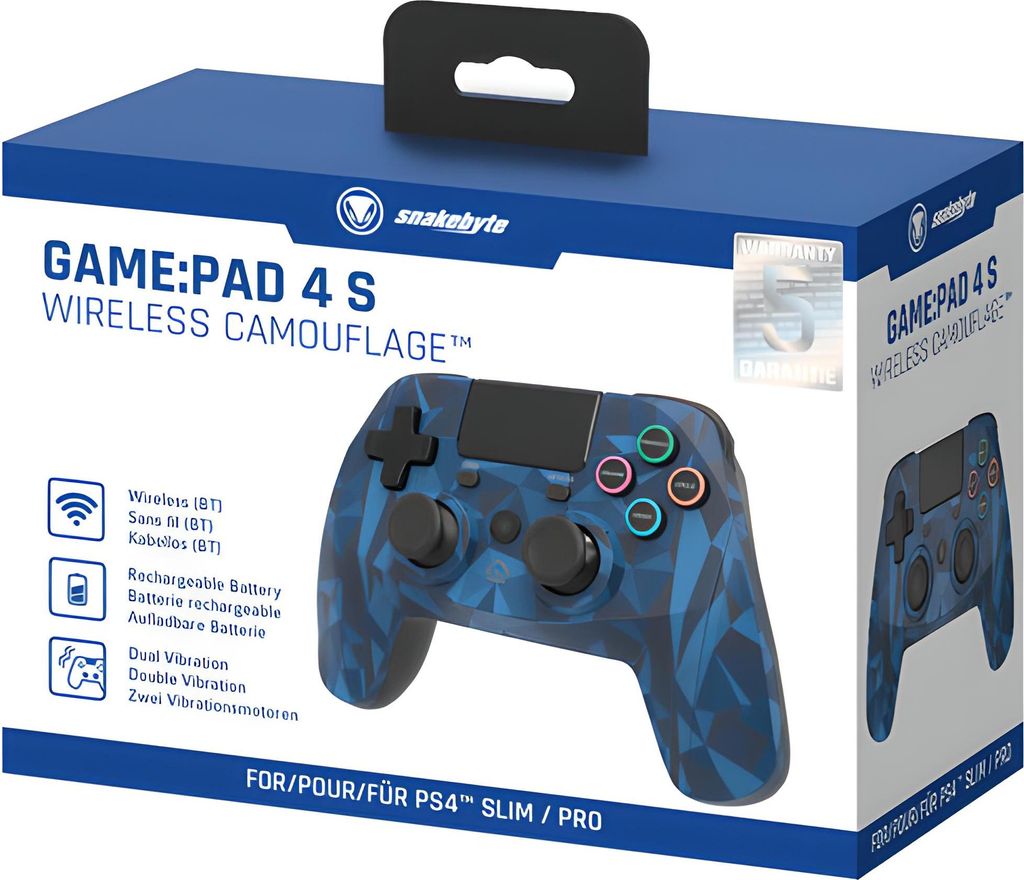 Snakebyte 4 S Wireless, Gamepad, PlayStation 4, Playstation Obrázek produktu 
