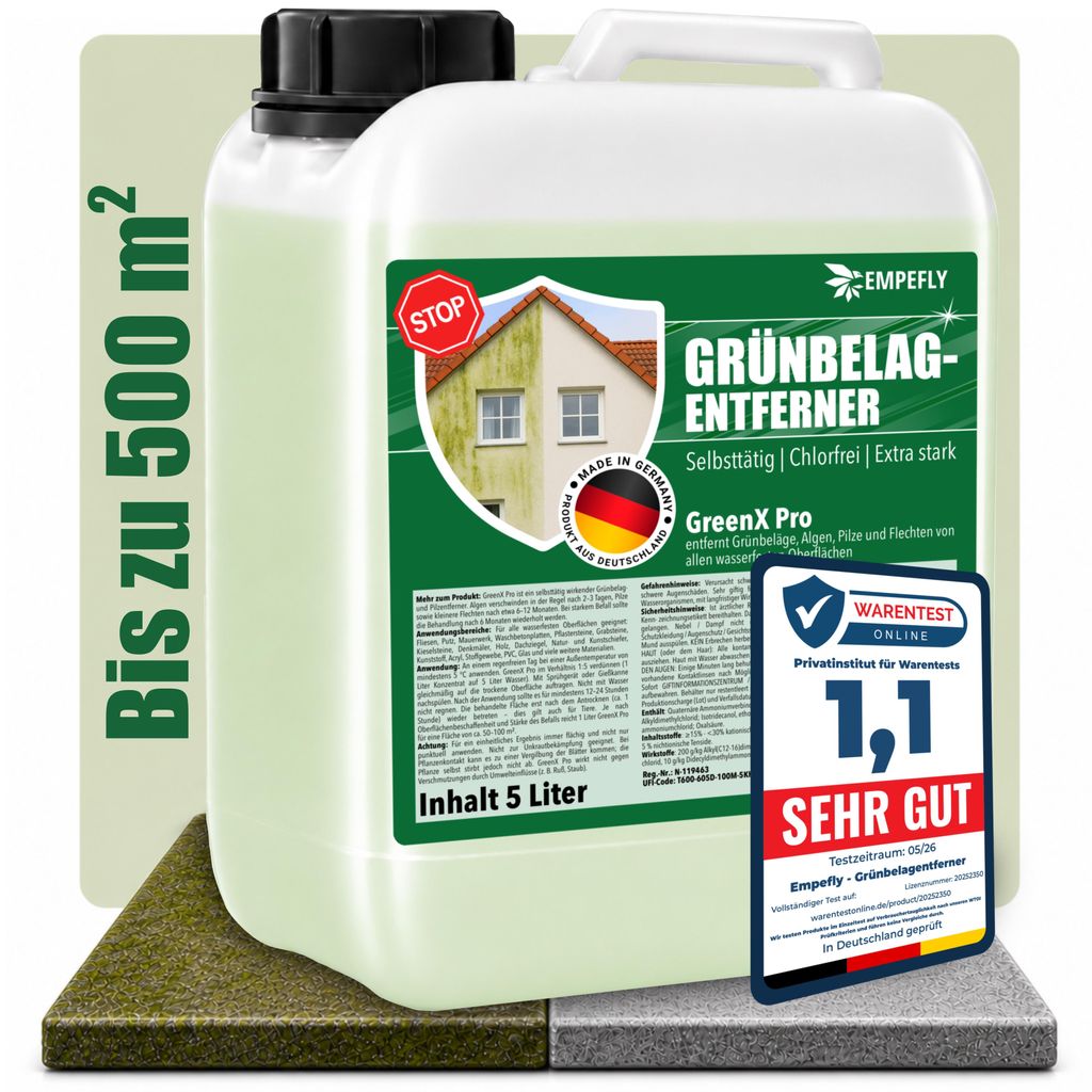 Empefly GreenX pro Grünbelagentferner & Algenentferner Produktbild 
