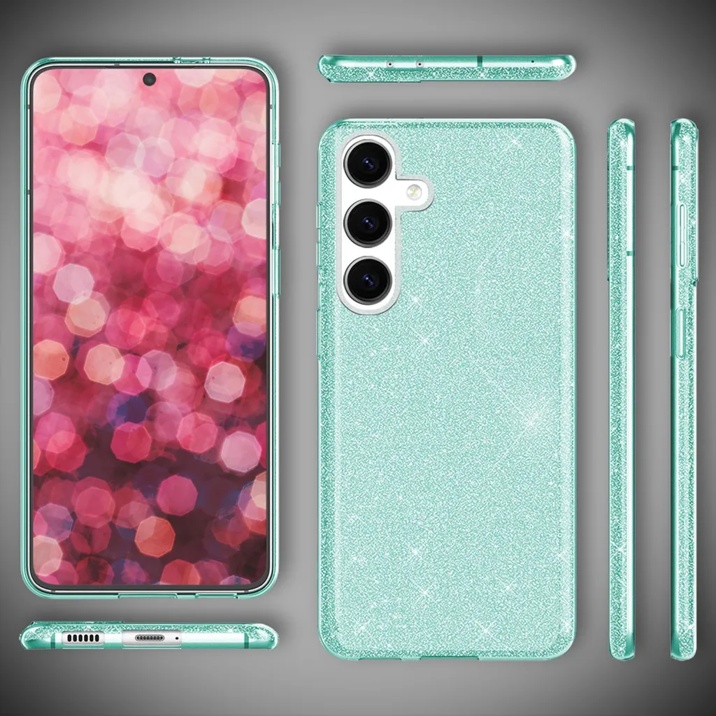 Luce e Protezione: NALIA Glitter Case per Samsung Galaxy S24 Plus - 7