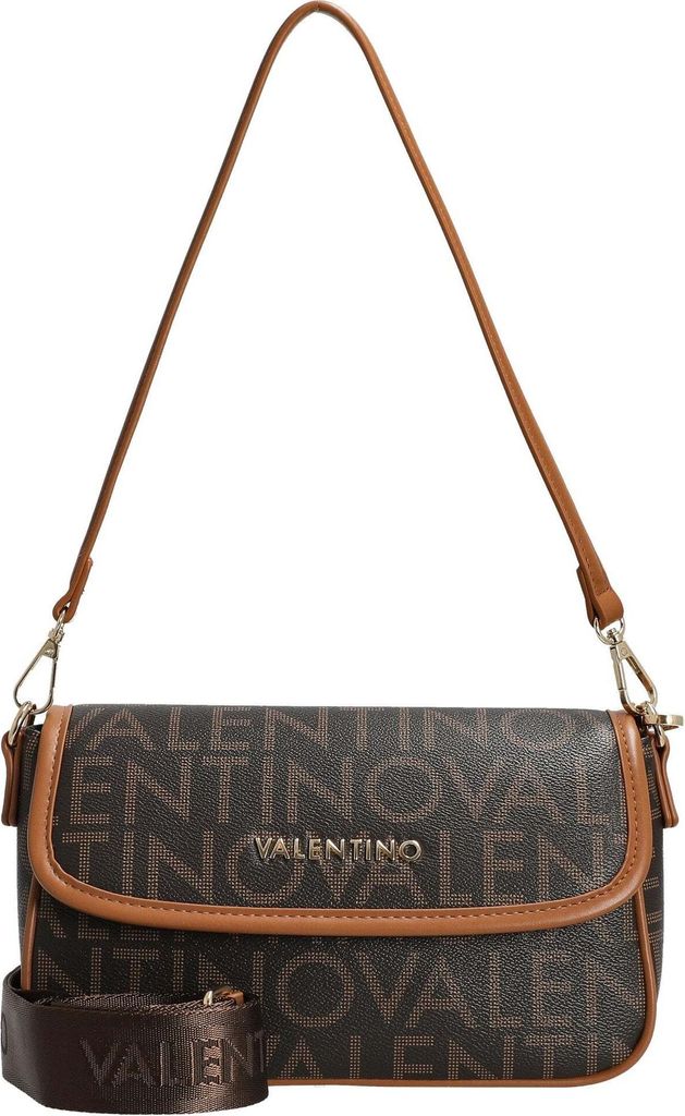VALENTINO BAGS Regina Re Flap Bag: MORO/NATURALE