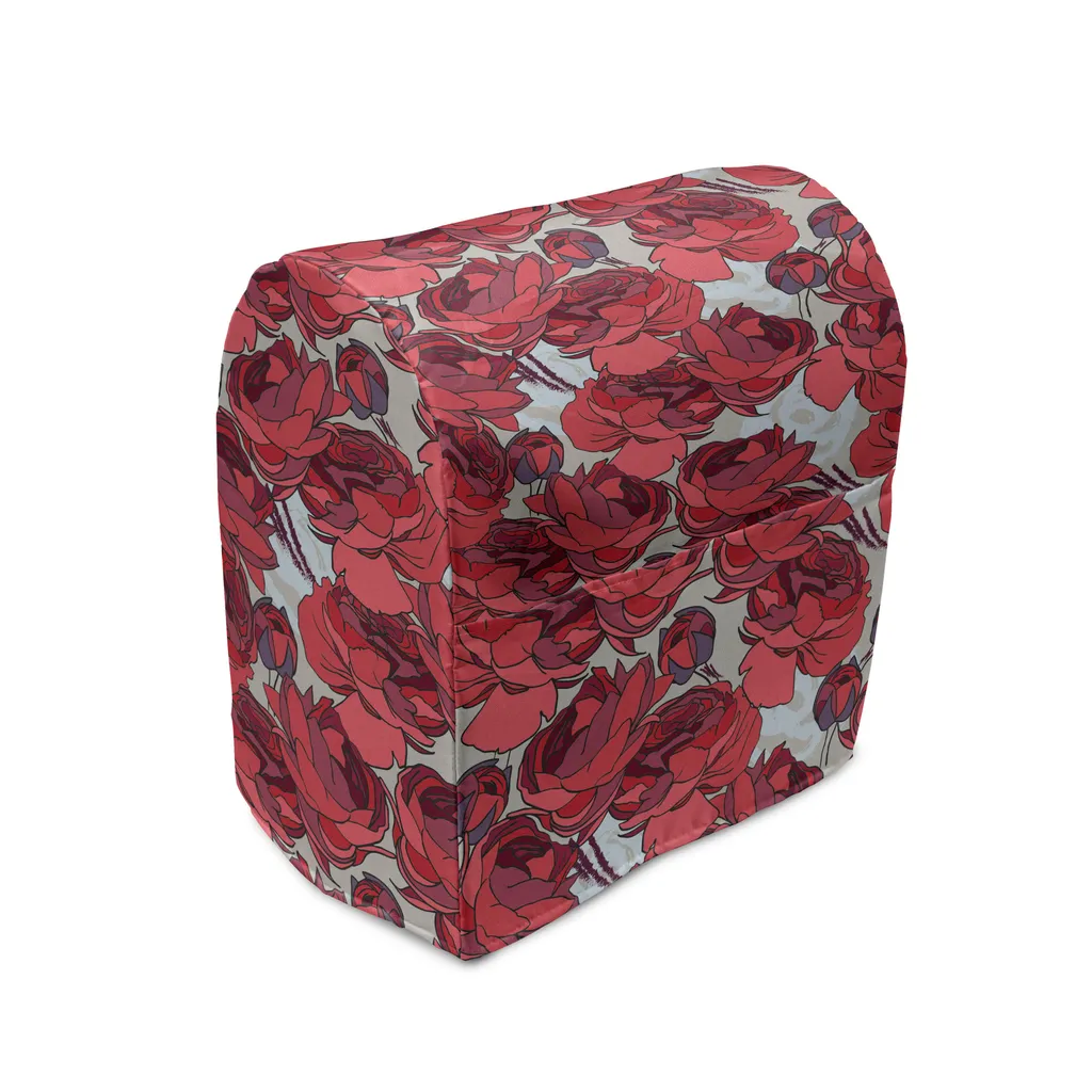 Couverture pour Robot Pâtissier et Mixeur, Housse Décorative Fleurie
