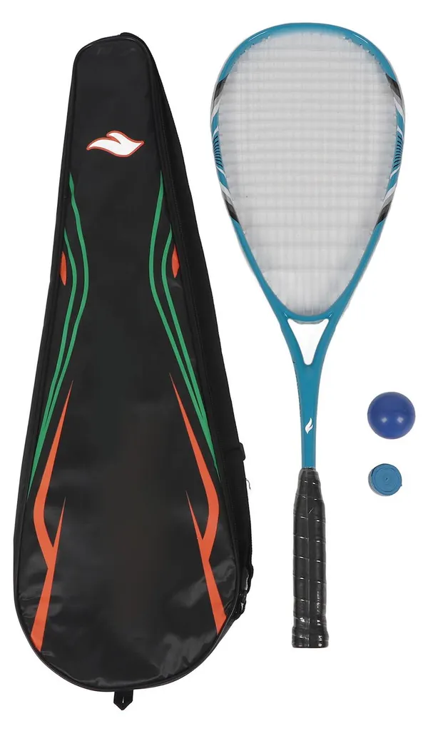 Raquette squash légère anti-vibration pour débuter sans douleur - Bleu