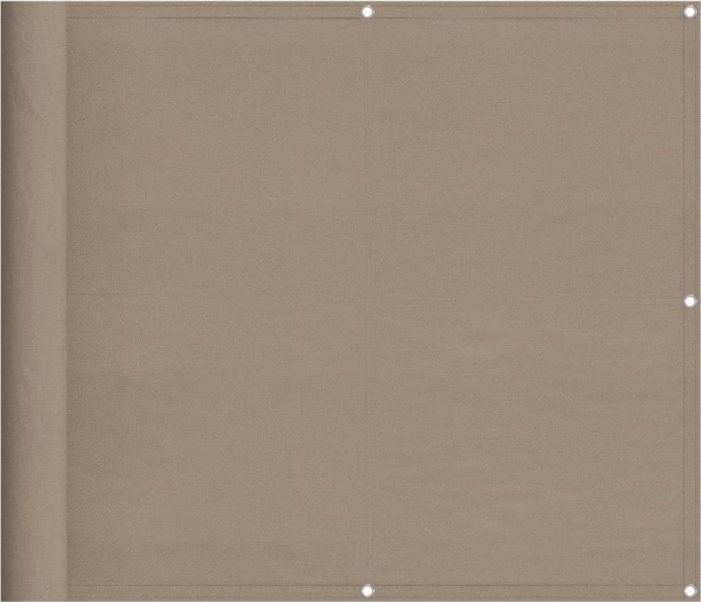 vidaXL Balkónová zástena Taupe 90x700 cm 100 % Obrázok produktu 