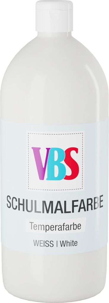 VBS Schulmalfarbe 1000 ml Weiß