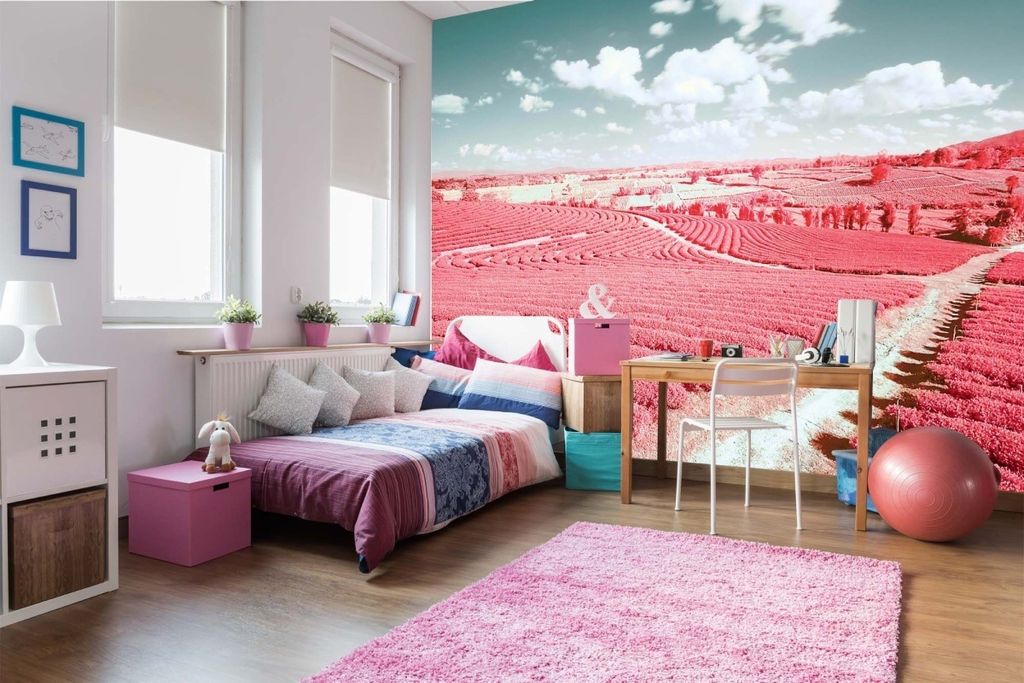 Vlies Fototapete INFRAROTLANDSCHAFT 375 x 250 cm (inkl. Kleister) - Vlies Tapete, Wandtapete, Wandbilder - Tapete für Wohnzimmer Schlafzimmer, Bü...