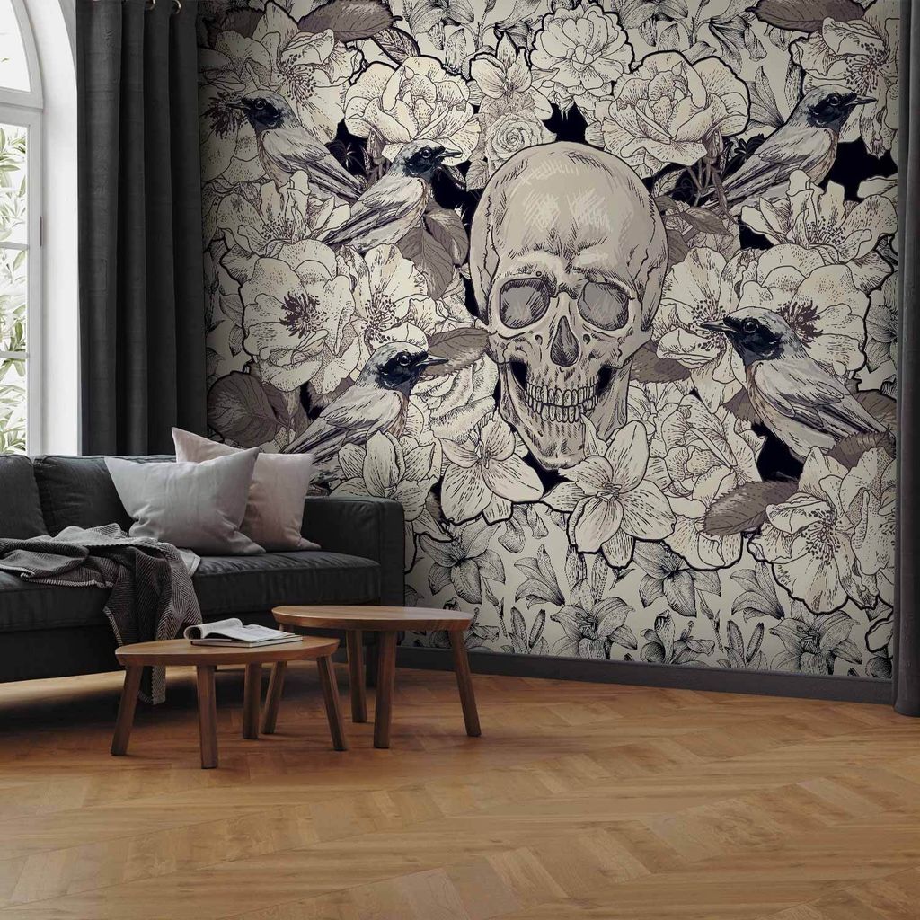 Selbstklebende Folie Fototapete - Inspired by art nouveau 343x256 cm Blumen b-A-0169-a-c