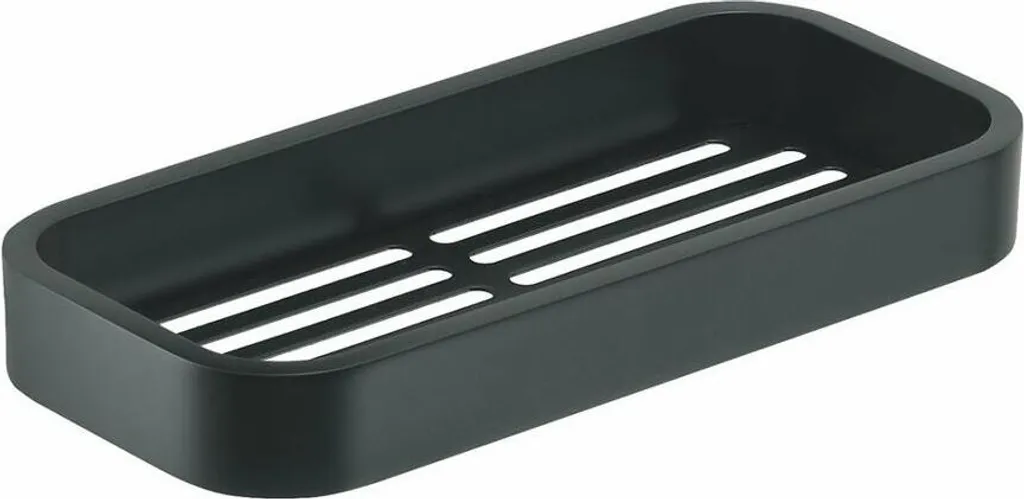 Tablette de douche noir mat Gedy Smart : fini le désordre 321814