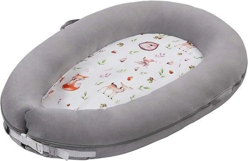 Cocon bébé nomade pour voyage et maison - 100 % Coton motif Forêt