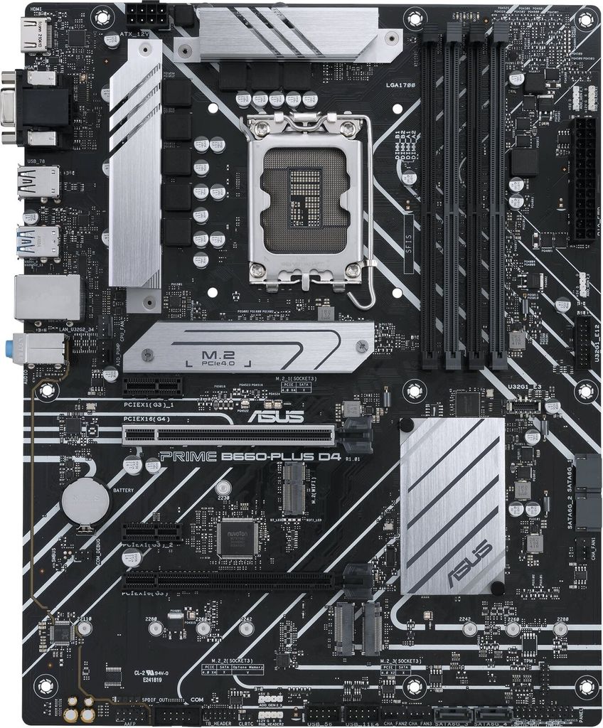 ASUS PRIME B660-PLUS D4 Intel B660 LGA 1700 ATX Produktbild 
