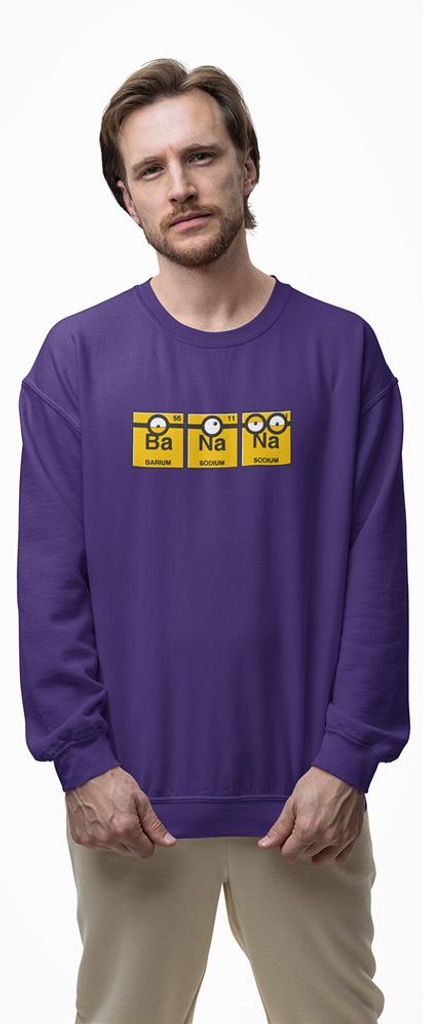 D&B Design Uni Pullover SWMO00032 Minions Lila-Größe M
