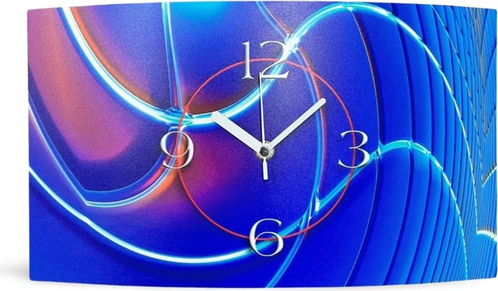 Orologio da Parete Blu DIXTIME 3D-0258 - Design Astratto per Living