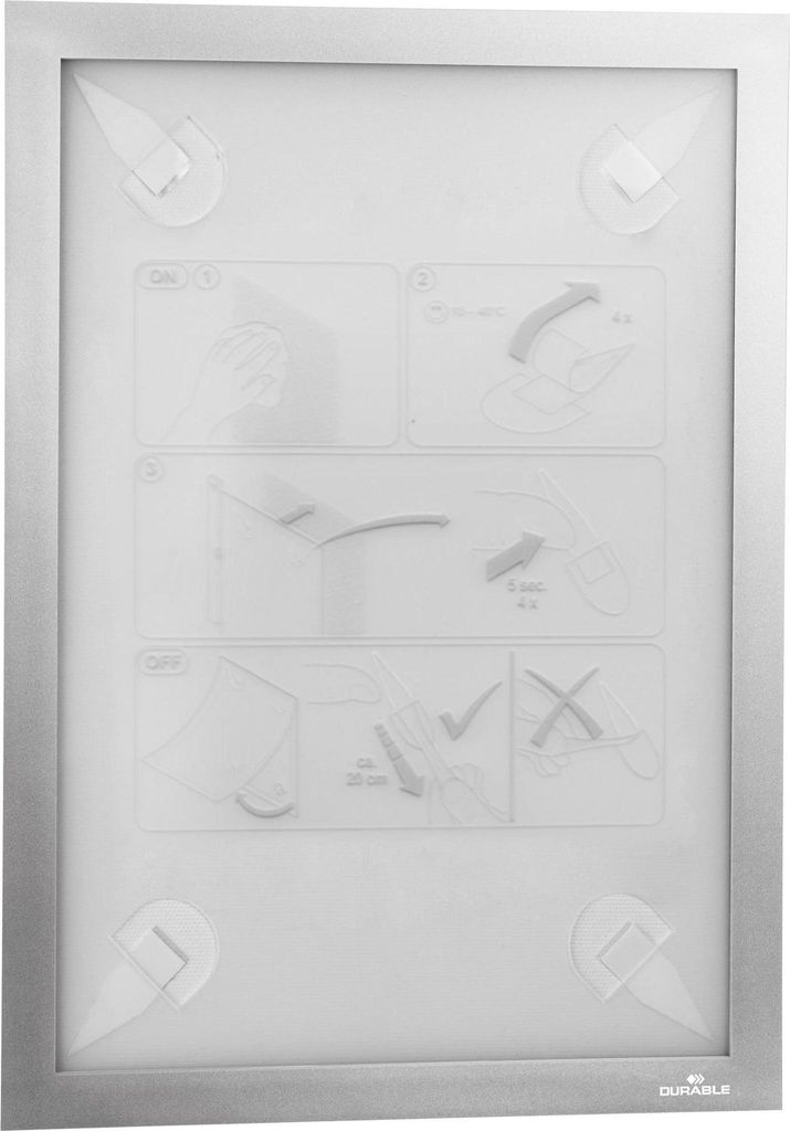 DURABLE Info-Rahmen DURAFRAME® WALLPAPER A4, 484323 silber Produktbild 