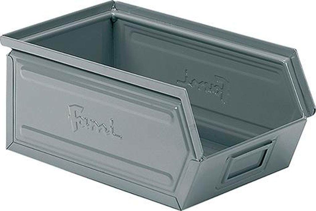 Stahlbehälter Gr.3A2 Grau Ral7000 Mm B=200 T=350 H=145