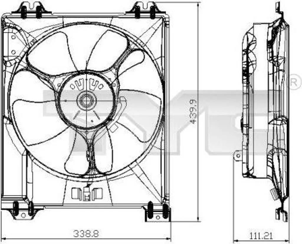 Ventilateur de Refroidissement Moteur pour Sedici - Référence 71746871