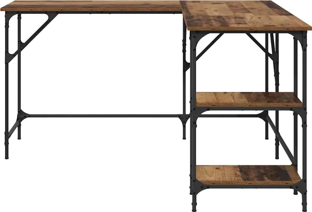 Scrivania Industriale SYFAX™ Legno Vecchio 139 cm in Multistrato - 5