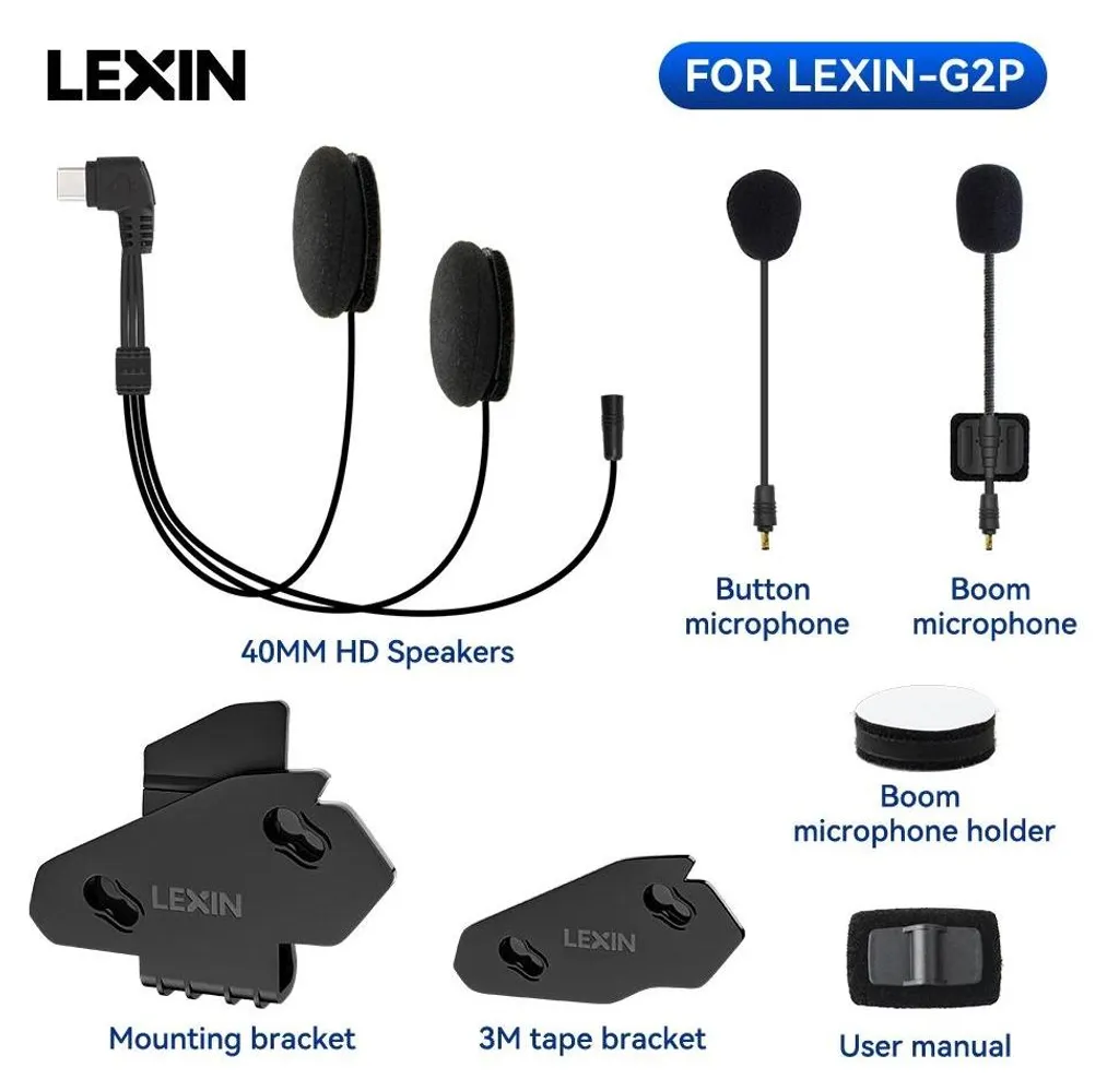Système Intercom pour Casque Moto avec Clip et Transmission Audio N-01 - 2