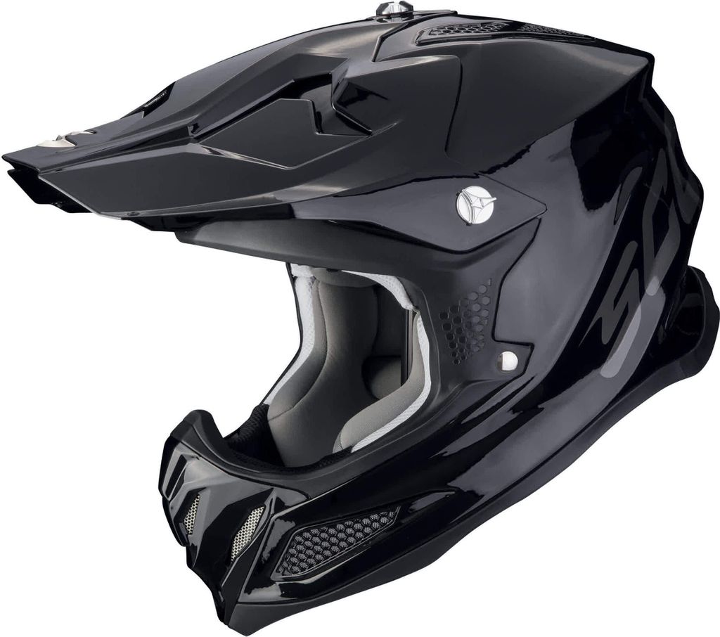 Scorpion VX-22 Air Solid Motocross Helm Farbe: Schwarz, Grösse: S (55/56)