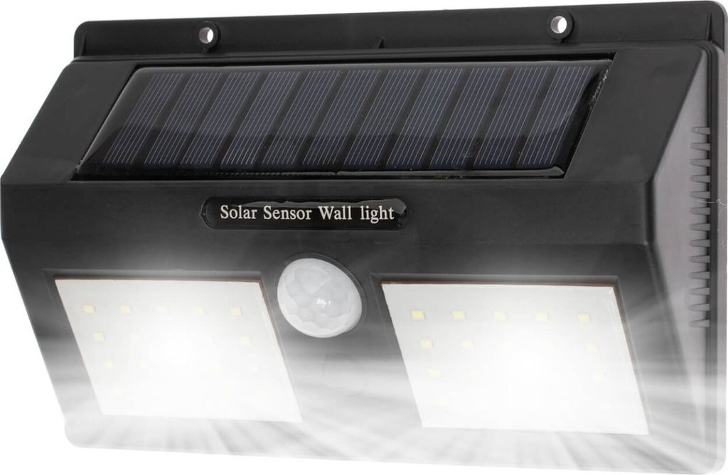Naświetlacz Solarny LED 5W 5500-6000K Zimna IP65 Czarny Zdjęcie produktu 