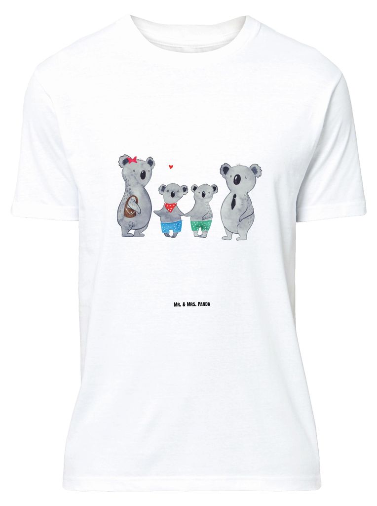 Mr. & Mrs. Panda Größe L T-Shirt Koala Familie zwei - Weiß - Geschenk, Muttertag, Koalabär, Zusammen, mit Spruch, Shirt, Tshirt