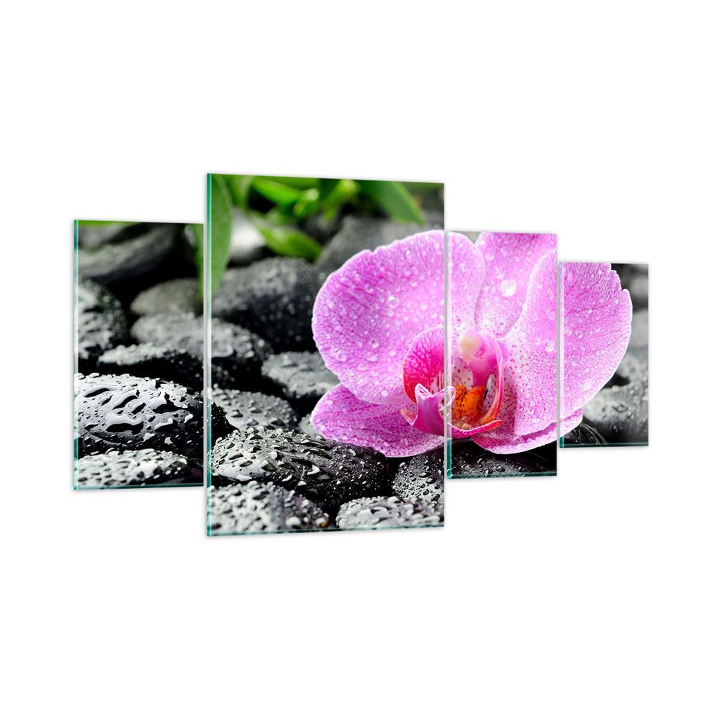 Bilder auf glas - Asien bambus schönheit kultur - 160x90cm - Glasbilder - Wandbilder - Kunstdruck - zum Aufhängen bereit - Wanddekoration aus Gla...
