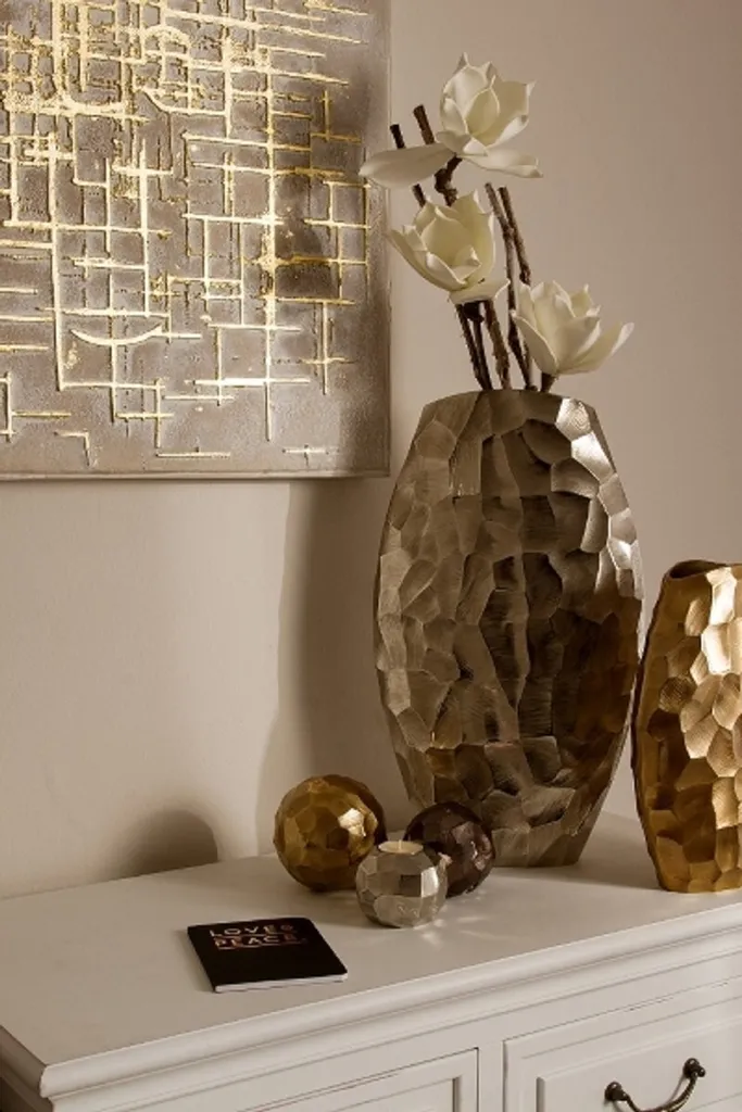 Vase en Métal Argenté Incassable : L'Objet Déco Luxe Durable - 4