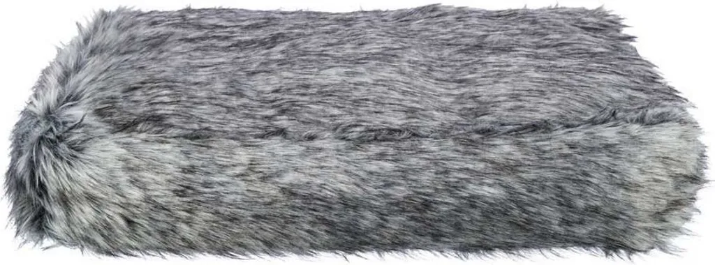 Oreiller Trixie YELINA rectangulaire 90 x 65 cm en peluche noir et gris