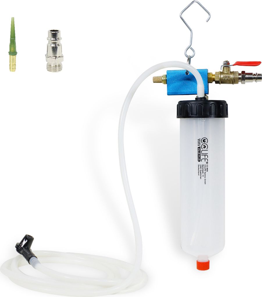 CCLIFE Bremsenentlüftungsgerät Auto Kfz Pumpenölentlüfter Druckluft Bremsenentlüfter Bremsflüssigkeitswechselgerät Ölwechsel Ersatzwerkzeug