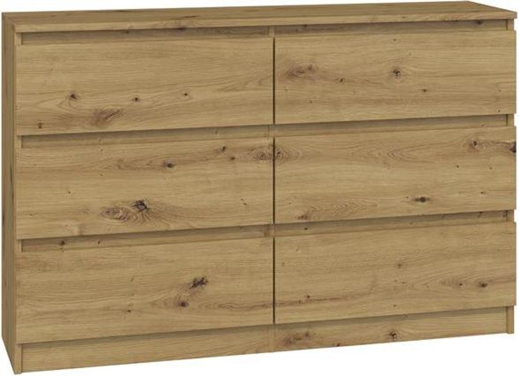 Široká zásuvková komoda TAAVI - dub artisan Obrázek produktu 