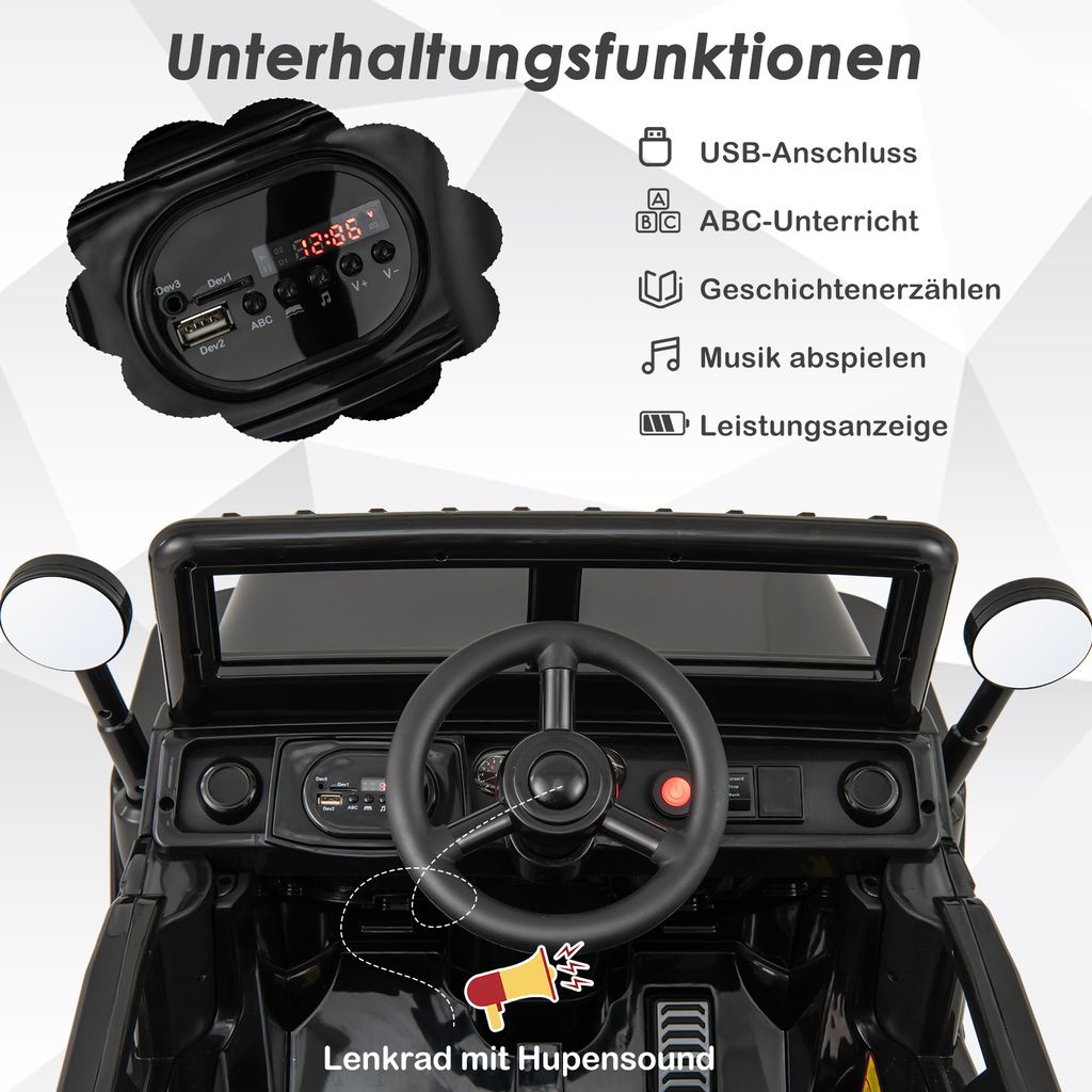 GOPLUS Elektroauto für Kinder, 12V Kinderauto