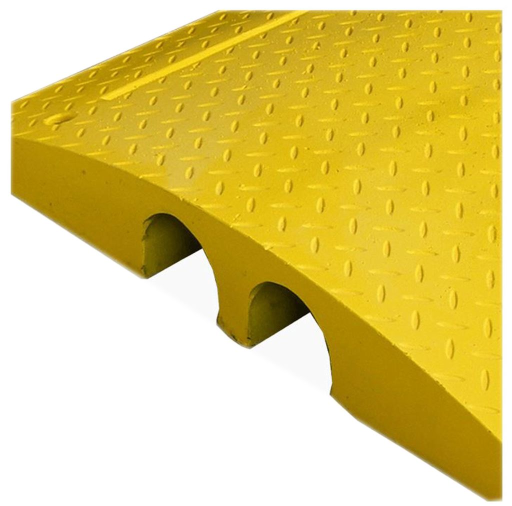 Kabelbrücke, Schlauchbrücke Schwerlast gelb 80x25x10cm 26 kg
