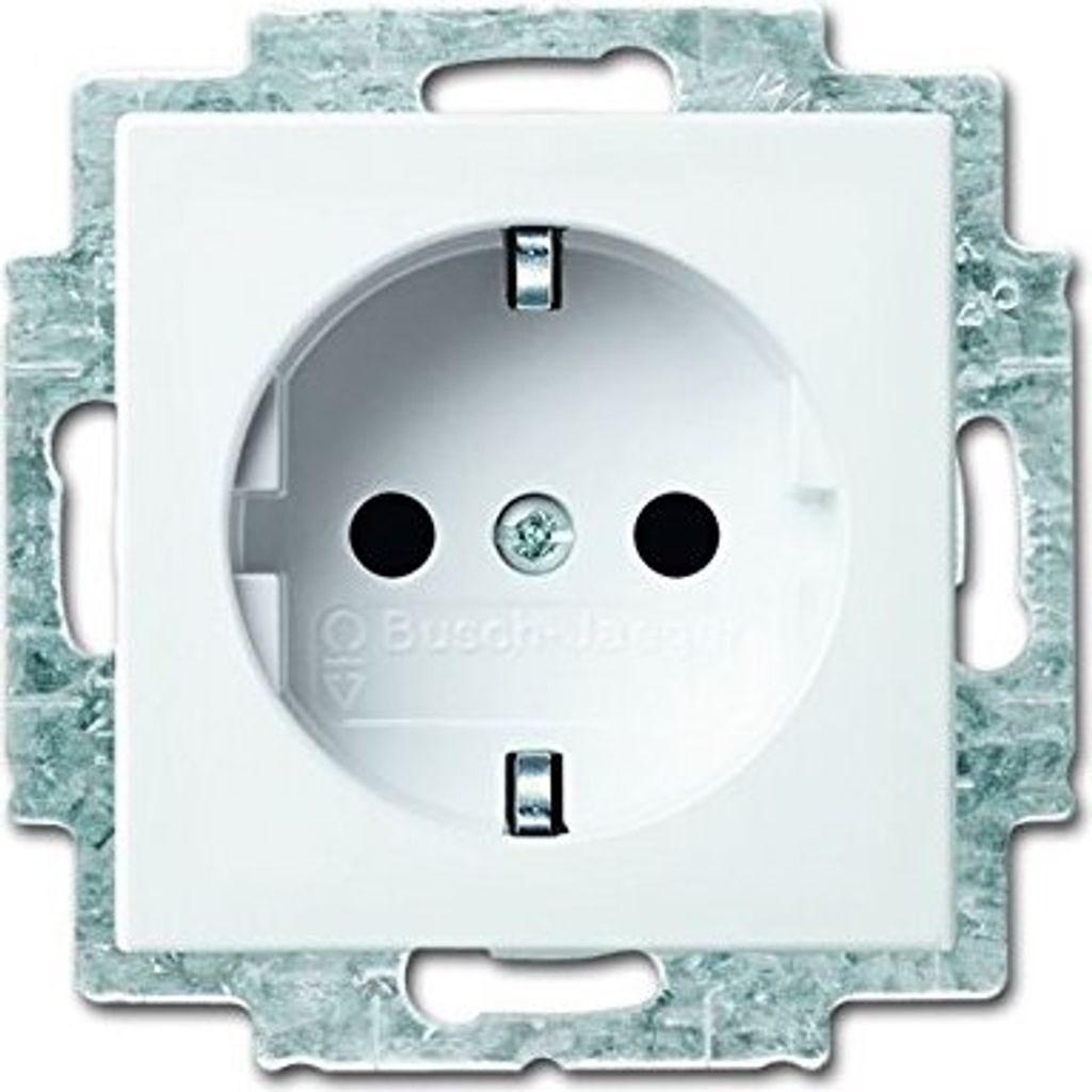 BUSCH-JÄGER Busch balance SI Alpinweiß - 10er Set (20 EUC-914) Steckdose)