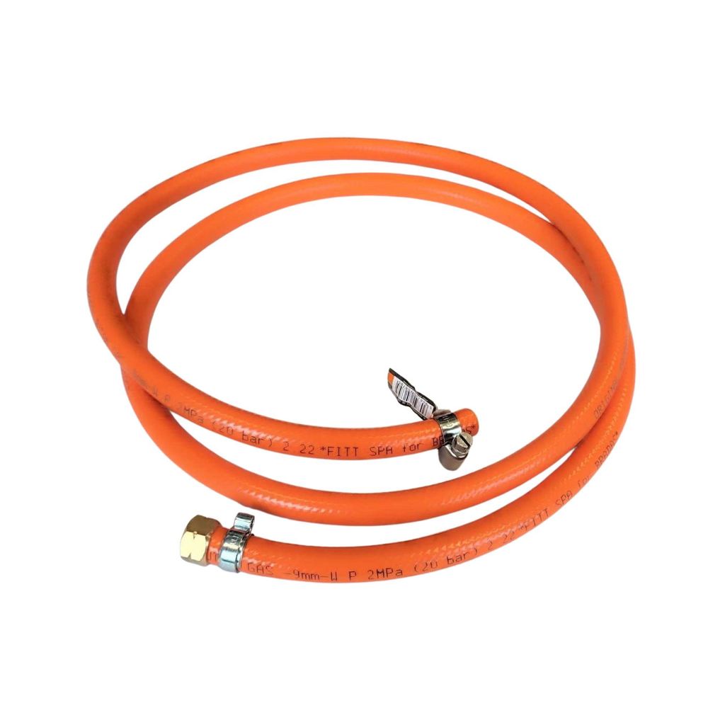 Zatechs Propan-Butan Gasschlauch mit Schnellkupplung 1.5m 20 bar Ø9.0mm 1/4" Linksgewinde Anschluss x Schnellkupplung Camping Gasgrillgeräte Wohn...