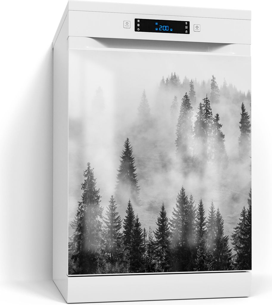 DEQORI Magnetmatte Spülmaschine Standard 60x70 cm 'Flüsternde Tannen' Magnetfolie