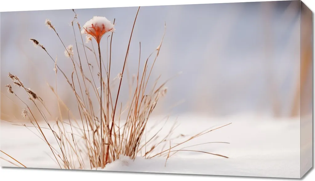 Décoration murale Image 70 x 40 cm L'hiver en détails style contemporain