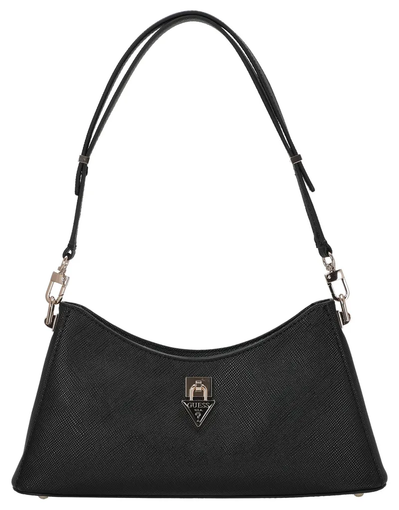 Sac porté épaule Guess Patsie noir 31 cm - Grand sac main femme
