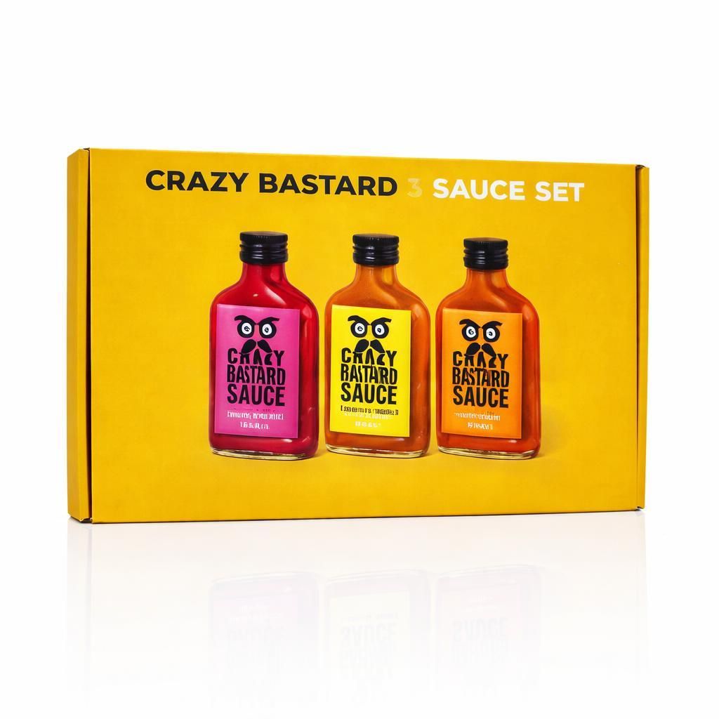 Crazy Bastard Sauce 3P02, 100 ml, Glasflasche Produktbild 