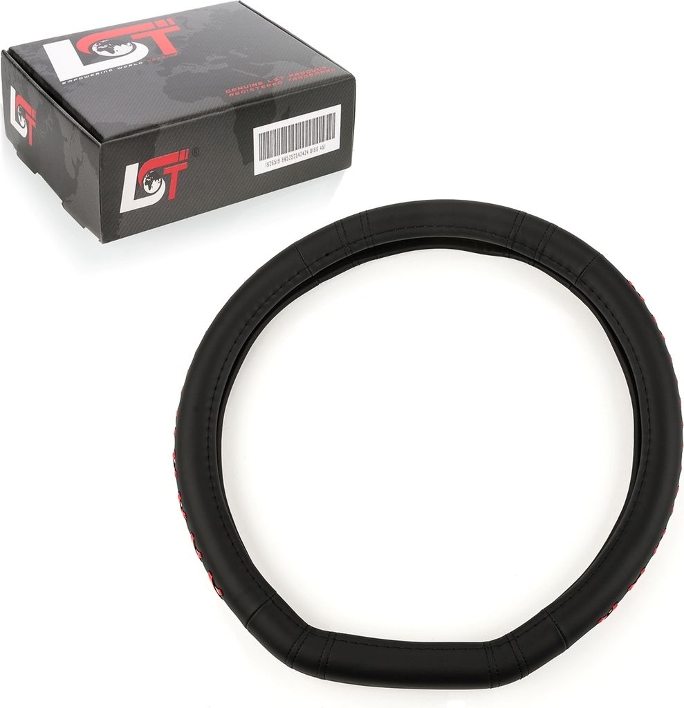 Lenkradbezug Ø 38x9cm schwarz rot für HONDA für LEXUS für MAZDA für MITSUBISHI