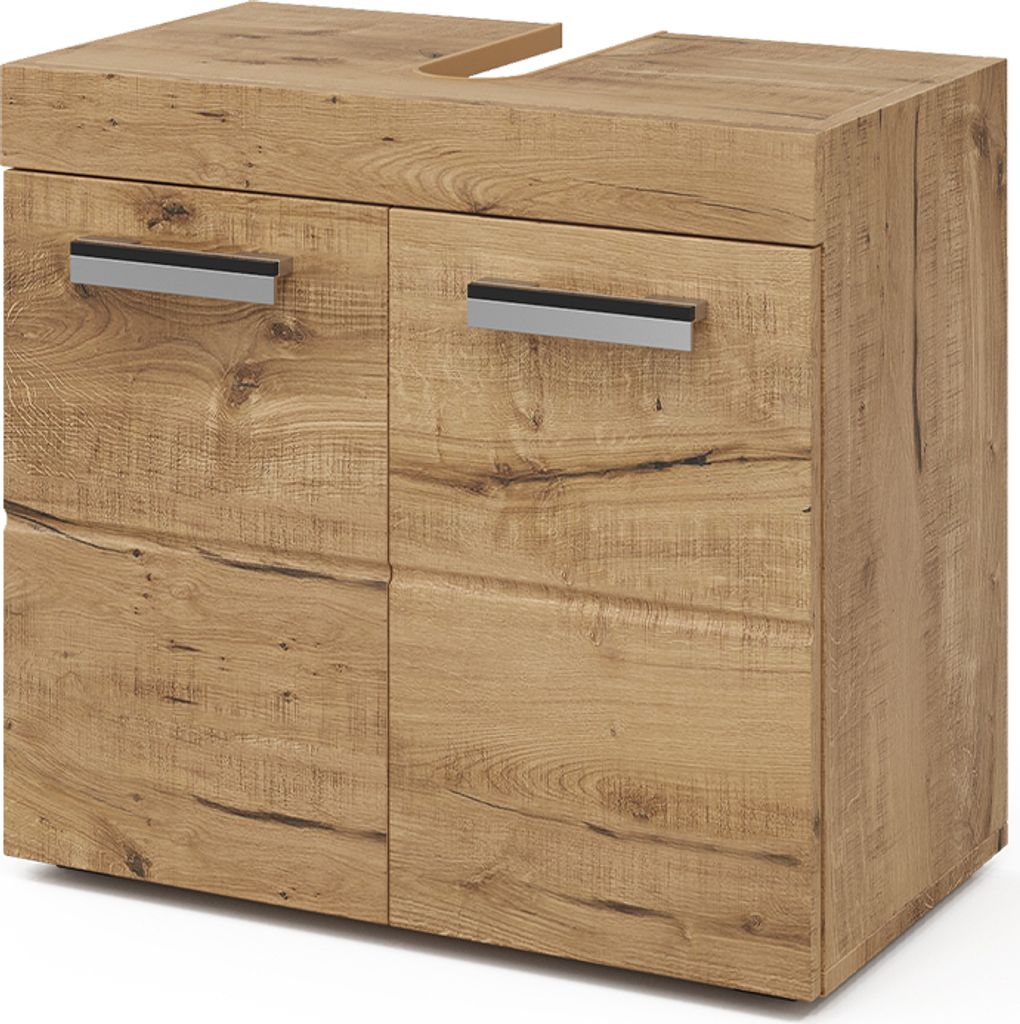 Vicco Waschbeckenunterschrank Luna, 60 x 56 cm, Eiche Produktbild 1