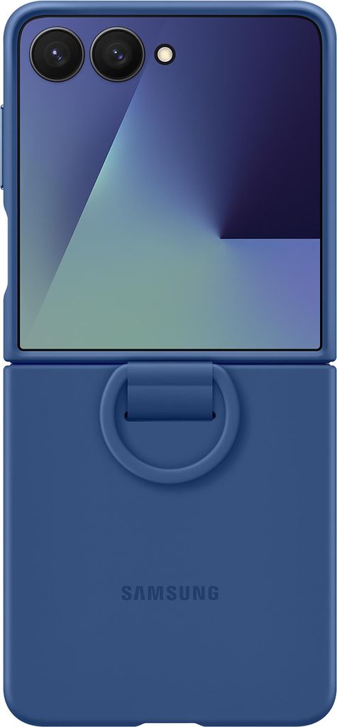 Coque silicone avec anneau G Z Flip 7 Bleu Nuit Image du produit 