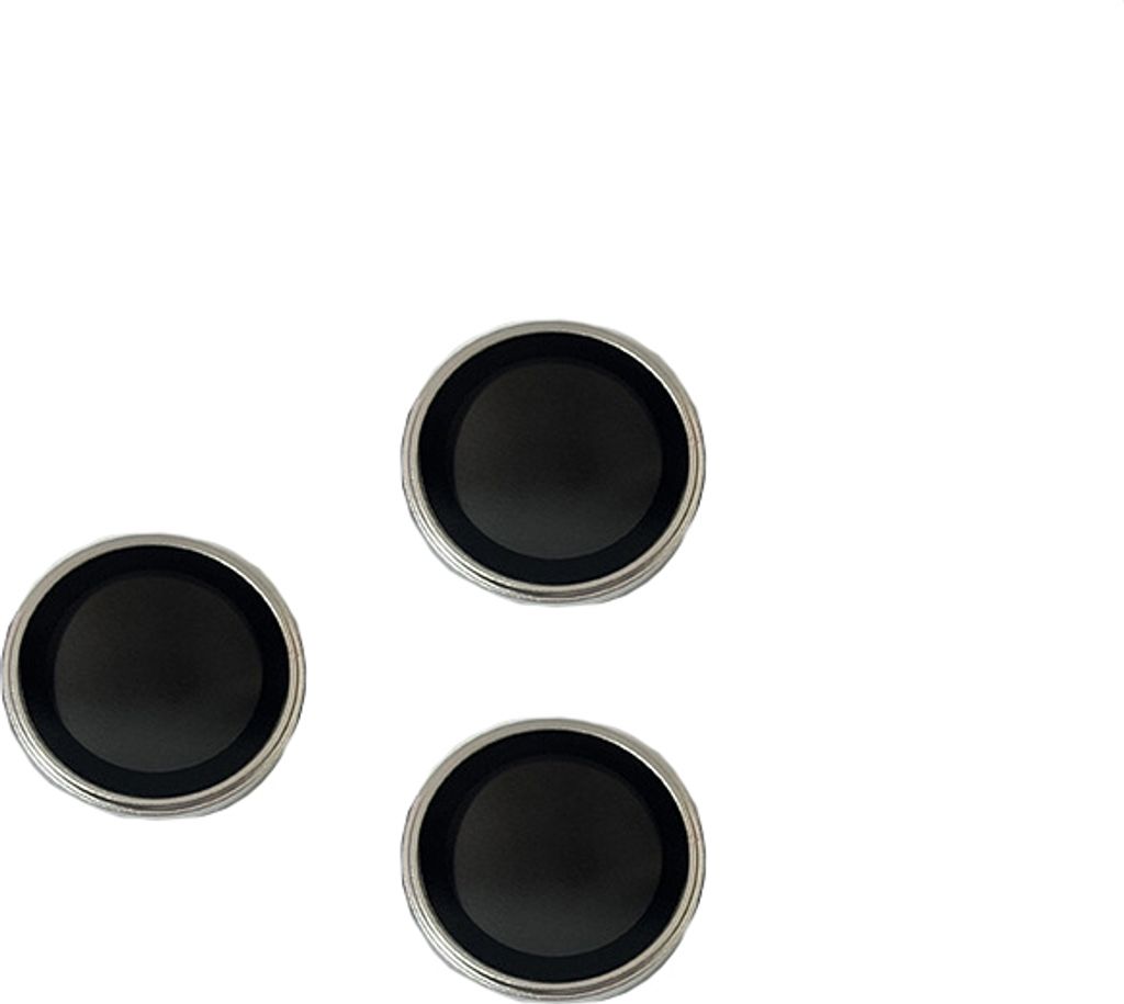 INF 3er Set Kameraobjektivschutz aus Hochaluminiumsilikatglas für iPhone 16 Serie Schwarz Silber iPhone 16/16 Plus