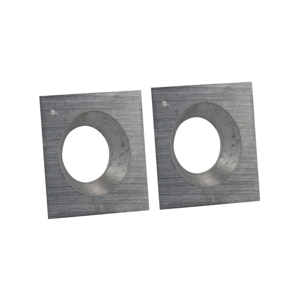 Lama quadra reversibile 12 | 14 x 14 x 2 mm 30° | 2 pezzi | Lama reversibile per legno duro, legno tenero e plastica | Lama di ricambio per pretaglierina, taglierina per vernice, taglierina per scanalature | T10MG