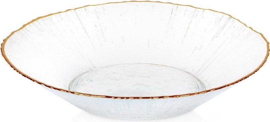 Saladier en verre doré 20,5 cm, 500 ml Produktbild 