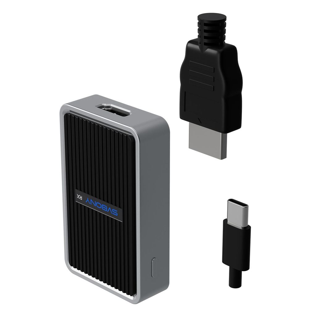 SVBONY TransAir4 Kabelloser HDMI-Empfänger, 4K/30Hz-Videoausgang, Mini-HDMI Typ-C, 50 m Kabellänge, Dockingstation-Funktion, Plug & Play, für Büro