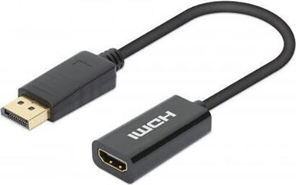 MANHATTAN Aktiver DisplayPort auf HDMI Adapter 4K@60Hz Produktbild 