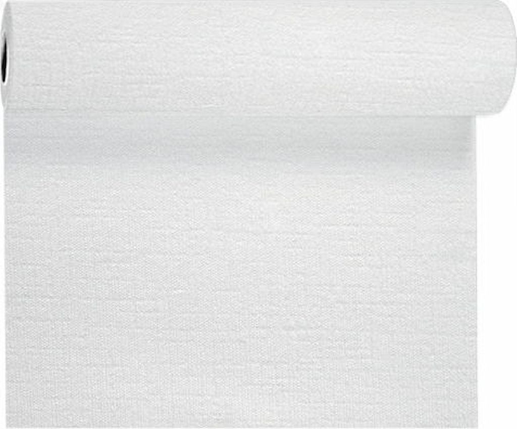 Duni Tischläufer Evolin Tete a Tete weiss 0,41x24 m
