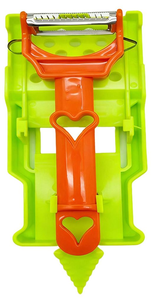 3-in-1 Doppel-Julienne- und Gemüseschäler mit Edelstahlklingen, ergonomischem Griff und vielseitigem Küchenhelfer zum Schneiden und Zerkleinern