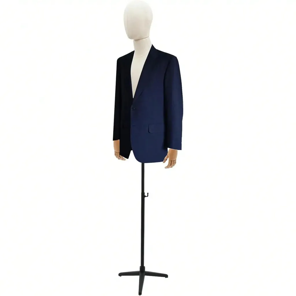 Mannequin homme stable et réglable 135-193 cm pour couture et vitrines