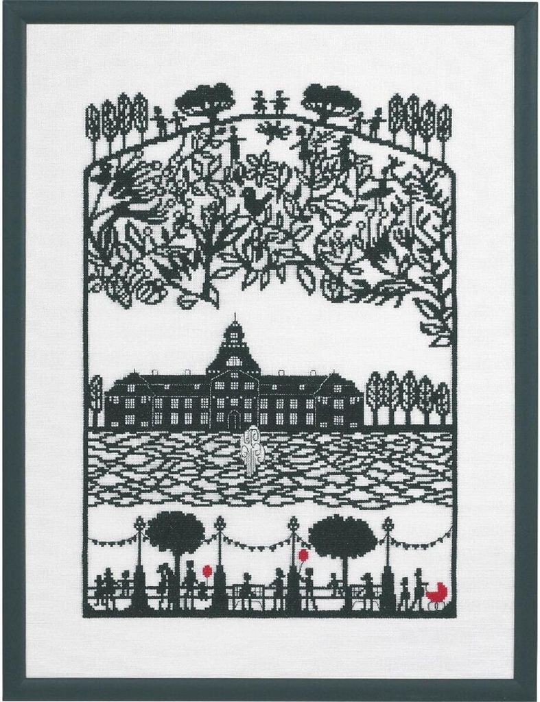 Eva Rosenstand Kreuzstich Set "Schloss", Zählmuster, 41x55cm
