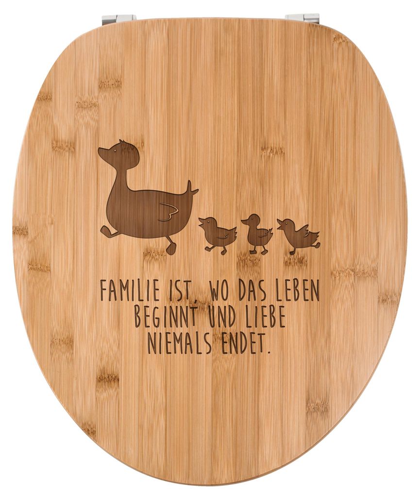 Mr. & Mrs. Panda WC Sitz Enten Familie - Transparent - Produktbild 
