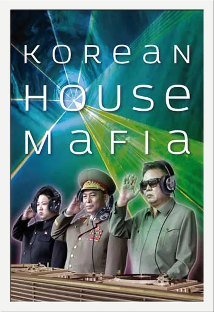 Poster Artistico Korean House Mafia Kim Jong Un Cornice MDF Bianco